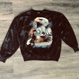 Bald Eagle Acid Dye Hoodie